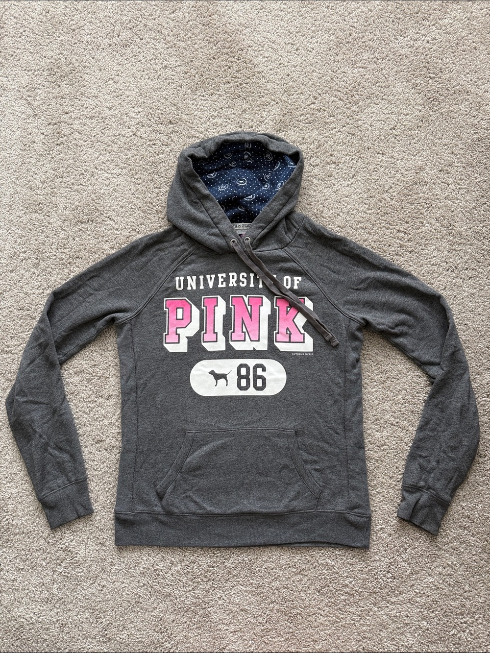 Y2K | Victoria's Secret PINK Gray Hoodie | size Medium